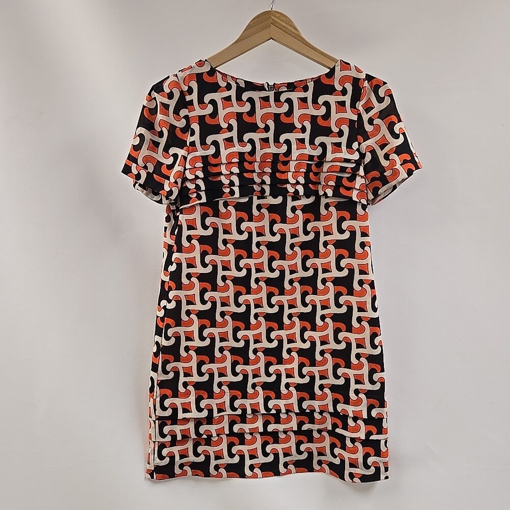 Julie Dillon Short Sleeve Dress Womens Size 4 Multicolor